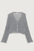 Cropped oversized cardigan in dark gray — main image