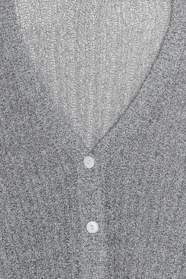 CROPPED OVERSIZED CARDIGAN in Dark Gray — alternate angle