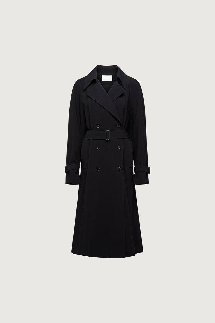 OVERSIZED TRENCH COAT in Black — alternate angle