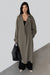Oversized trench coat in dark olive — main image