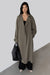 Oversized trench coat in dark olive — main image