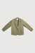 100% linen relaxed fit blazer in dark aloe — main image