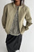 Cotton nylon coach jacket in dark aloe — main image