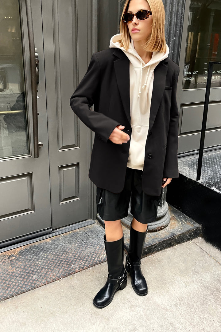OVERSIZED BLAZER in Black — alternate angle