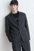 Relaxed fit blazer in heather dark charcoal — main image