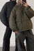 Quilted puffer shacket in kalamata — main image