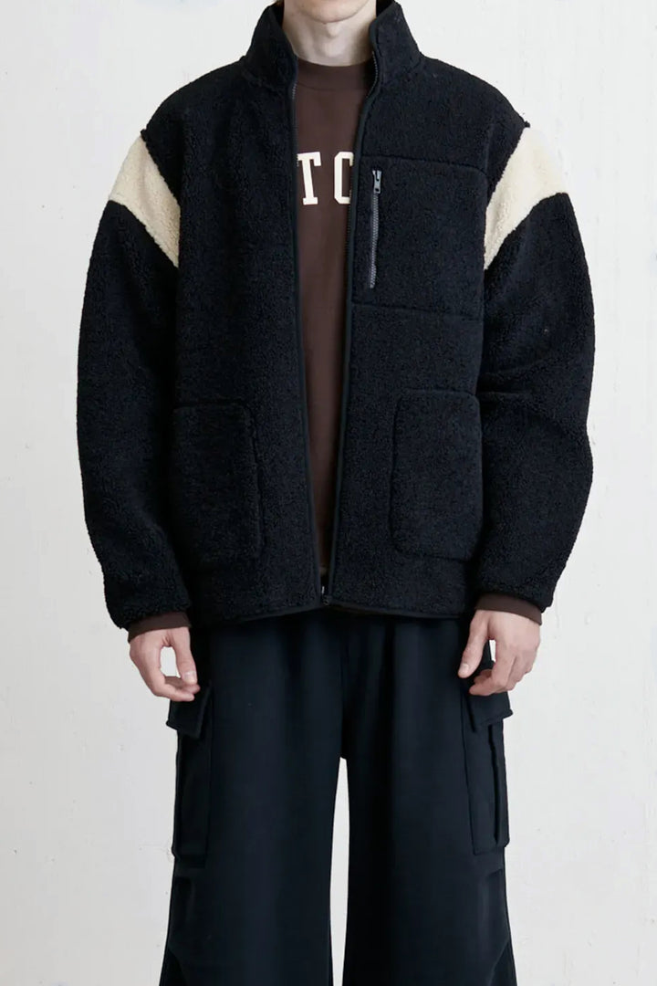 SHERPA JACKET in Black Fog — alternate angle