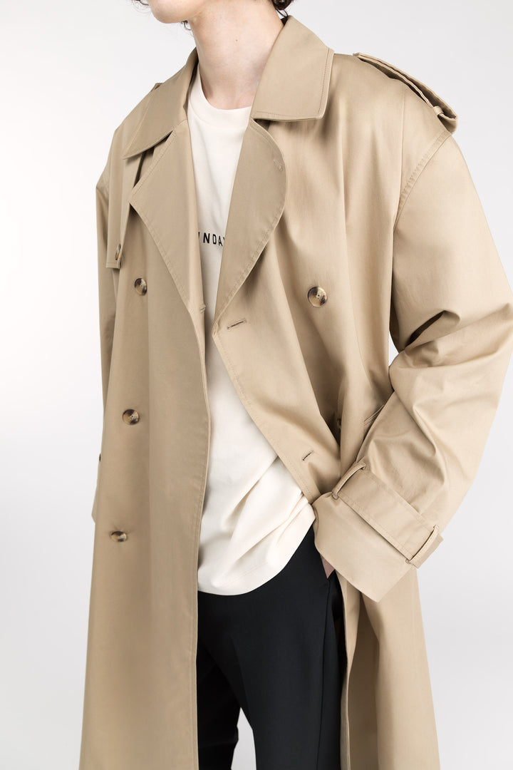 WATER REPELLENT COTTON TRENCH COAT in Trench Coat — alternate angle
