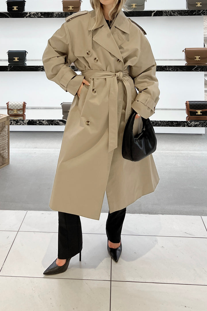 WATER REPELLENT COTTON TRENCH COAT in Trench Coat — alternate angle