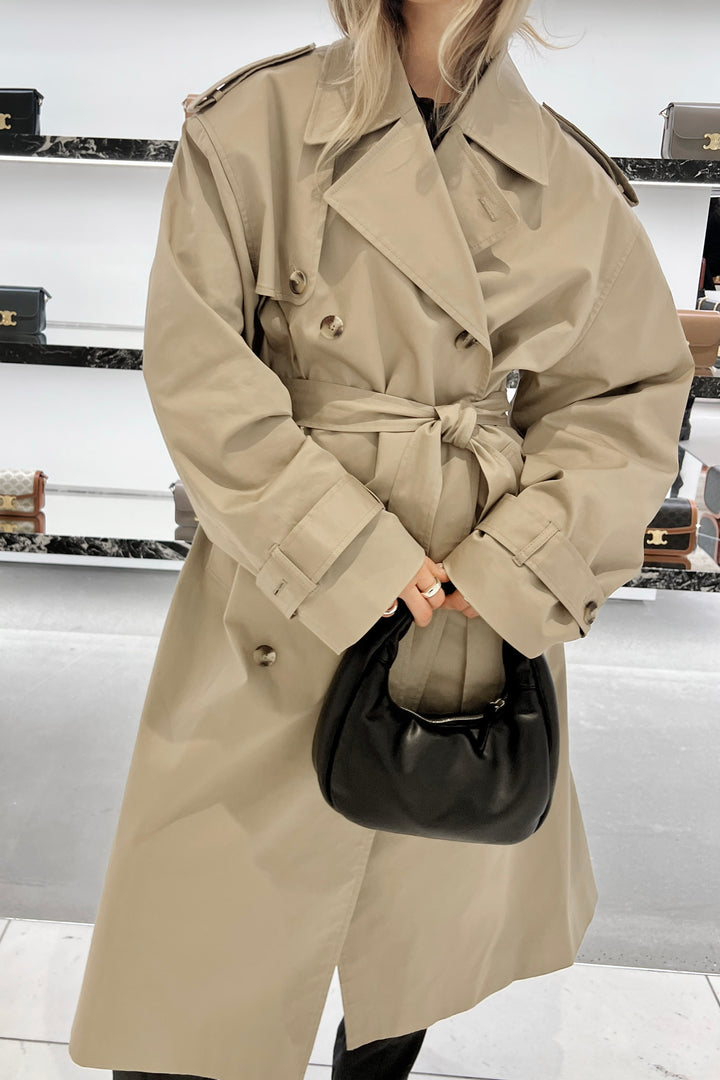 WATER REPELLENT COTTON TRENCH COAT in Trench Coat — alternate angle