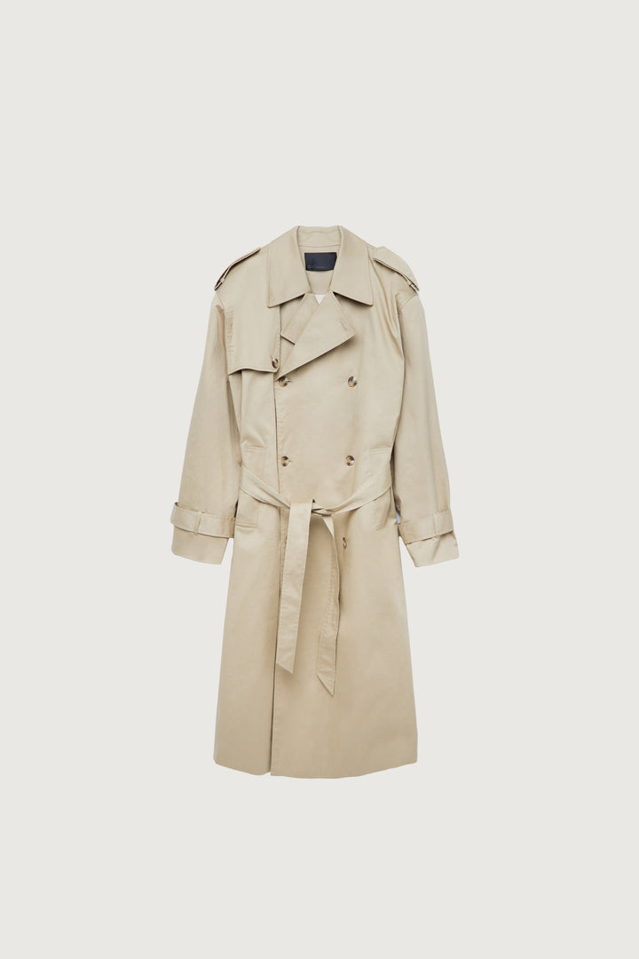 WATER REPELLENT COTTON TRENCH COAT in Trench Coat — alternate angle