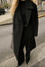 Wool-blend double breasted coat with pockets in black — main image