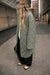 Quilted puffer midi shacket in mulled basil — main image