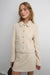 Boucle wool blend collared jacket in birch — main image