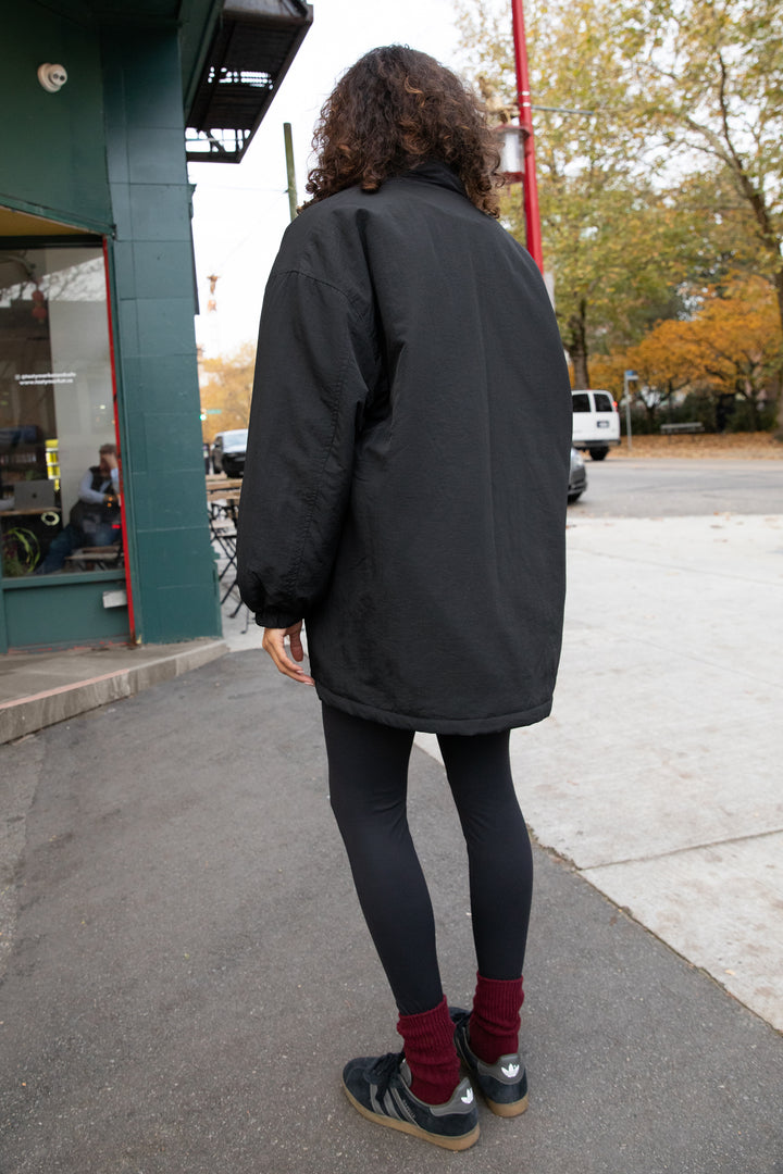 OVERSIZED BARN JACKET in Black — alternate angle