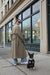 Oversized trench coat in brindle — main image
