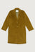 Classic fit wool blend coat in kelp — main image