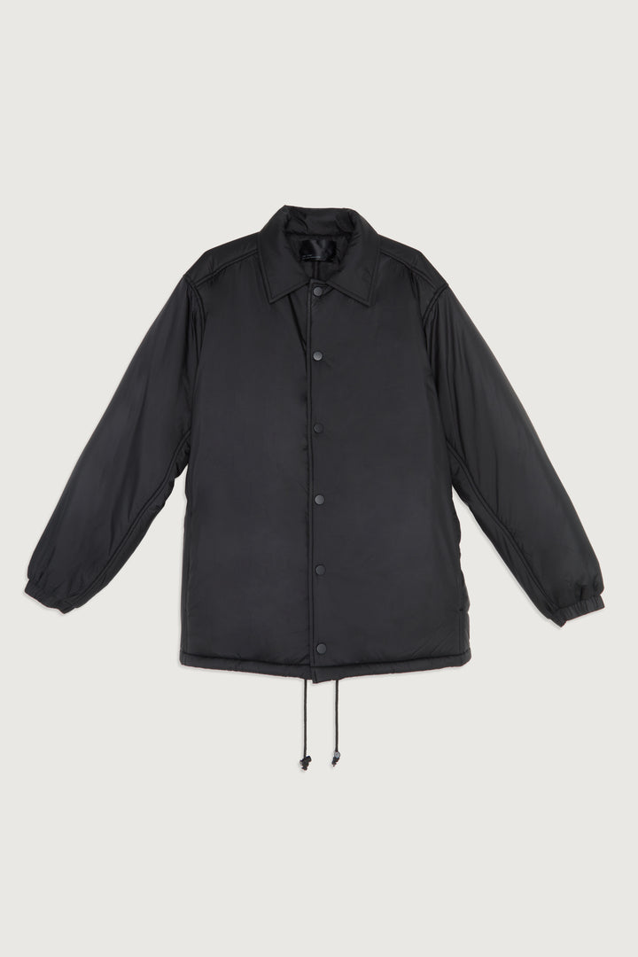 PADDED COACH JACKET in Black — alternate angle