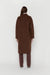 Oversized wool blend midi shacket in fudge — main image