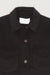 Oversized wool blend shacket in black — main image
