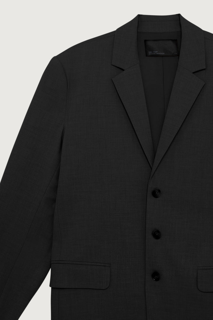 RELAXED FIT BLAZER in Black — alternate angle