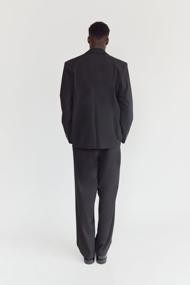RELAXED FIT BLAZER in Black — alternate angle