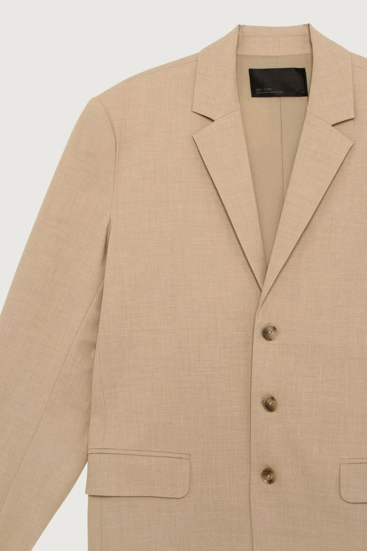RELAXED FIT BLAZER in Smokey Taupe — alternate angle