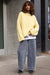 Leopard print denim in blue print — main image