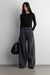 High-rise wide leg jean in dark blue — main image