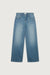 Low rise straight leg jean in medium blue — main image