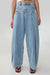PIN TUCK WIDE LEG DENIM JEAN