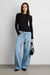 MID-RISE WIDE LEG JEAN WITH DRAWSTRING WAIST