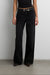 BLACK WASH WIDE LEG JEAN