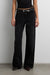 MID-RISE WIDE LEG BLACK WASH JEAN