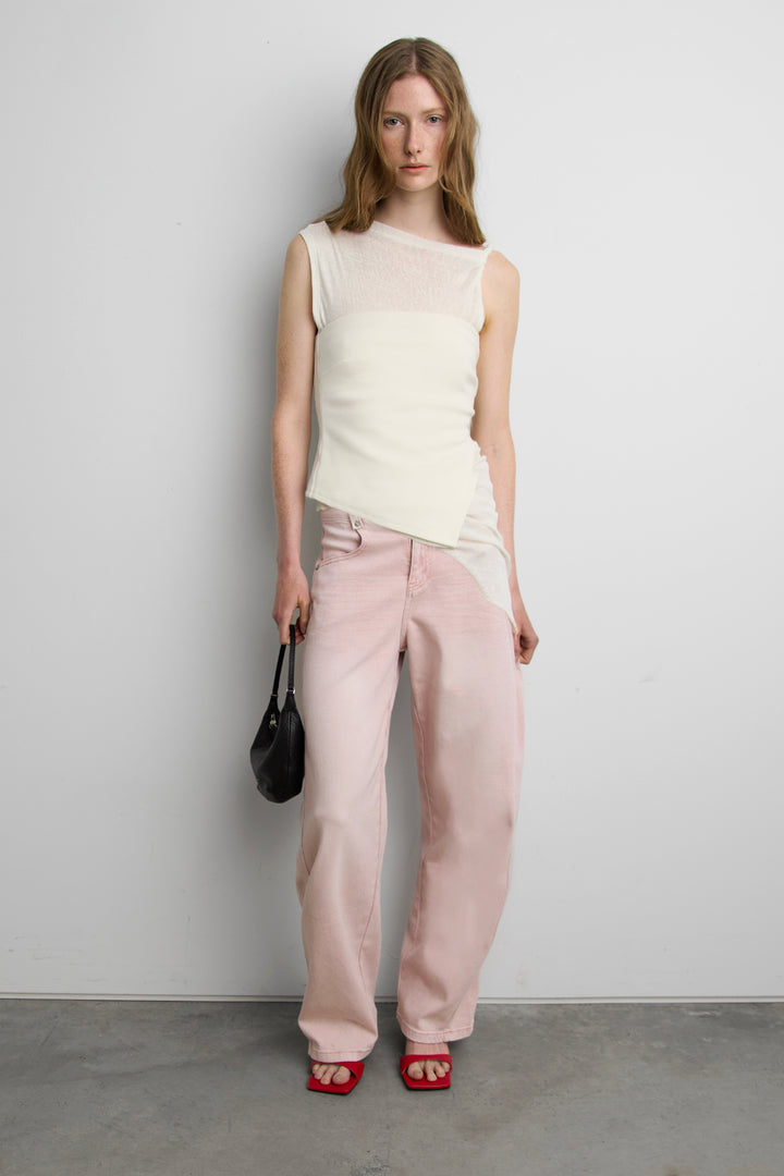 VINTAGE WASH PANT in Pink — alternate angle