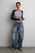 Faded barrel jean in blue — main image