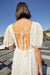 Eyelet midi dress in coconut milk — main image