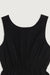 Open back midi dress in black — main image