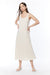 Tank midi dress in cream — main image