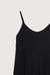 Tiered tank dress in black — main image