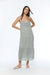 Printed midi dress in bok choy — main image