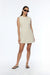 Tweed mini dress in beige — main image