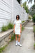 Mini knit collared dress in birch black — main image