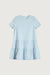 Knit tiered mini dress in light sky — main image