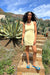 Halter mini dress in mellow yellow — main image