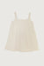 Relaxed fit mini dress in beige — main image