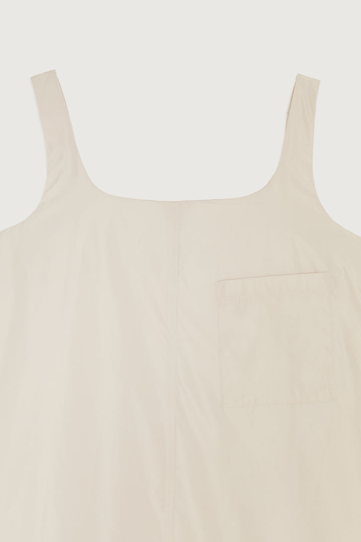 RELAXED FIT MINI DRESS in Beige — alternate angle