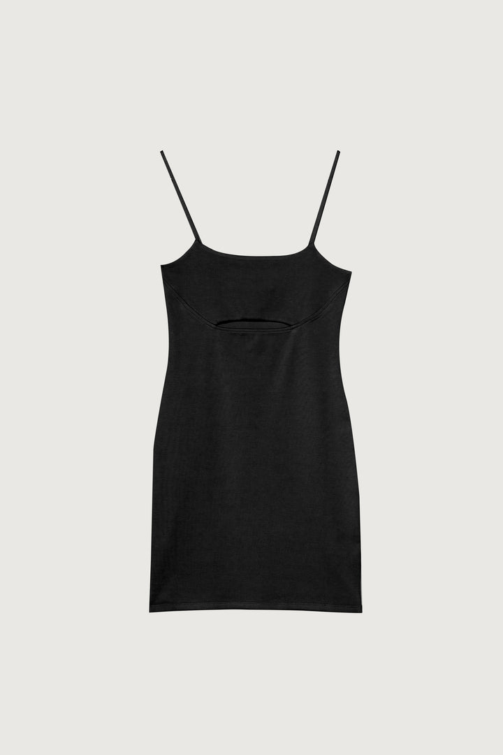 CUTOUT MINI DRESS in Black Beauty — alternate angle