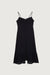 Button up midi dress in black — main image
