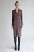 Crinkled shirt dress in sparrow — main image